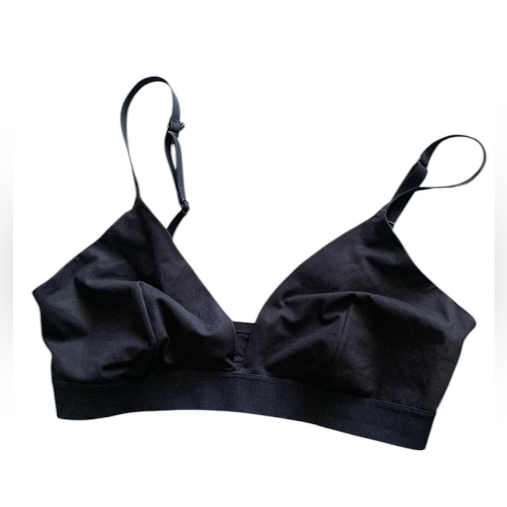 Auden black witchy goth bralette bra beachy lingerie boho festival Medium